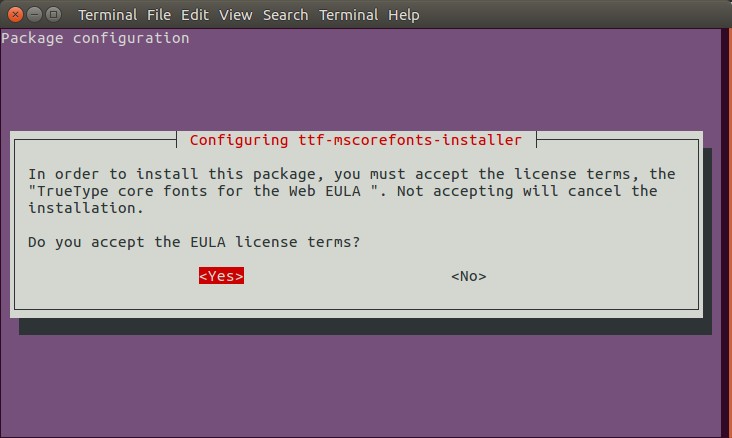 install ms fonts ubuntu